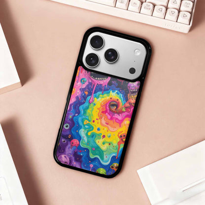 iPhone 17 Pro Case — Aliens Tie Dyemelting Aliens P Tie, Customized Protective Case