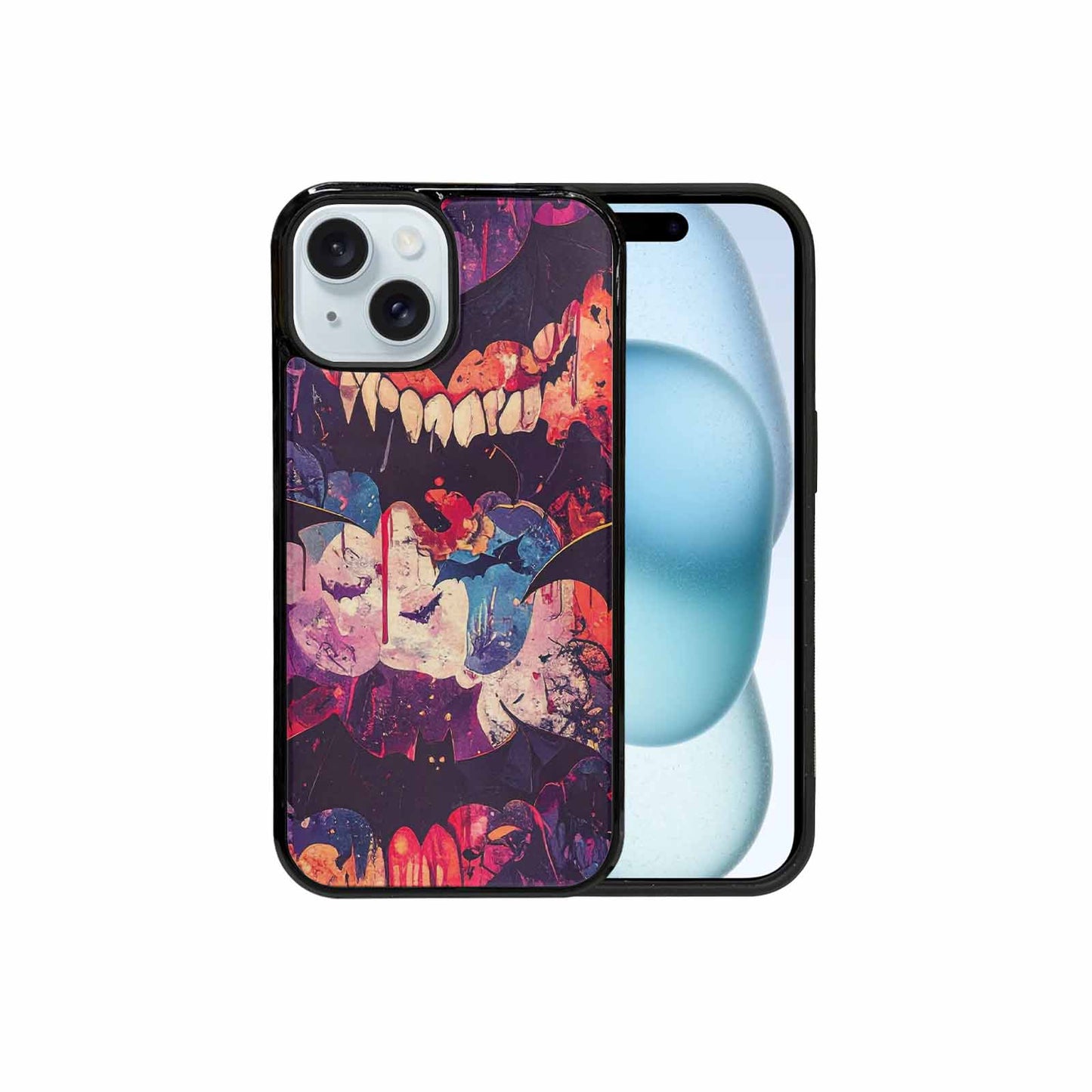 iPhone 15 Case — Vampire Fangs Bats Vampire Fangs And, Custom Printed Phone Case