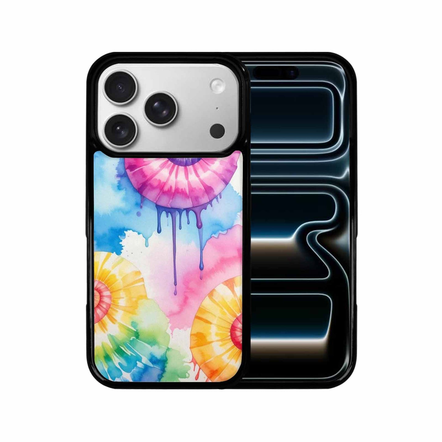 iPhone 17 Pro Case — Dripping Tie Dye Spiral Custom Tie, Custom Designed Case Cover