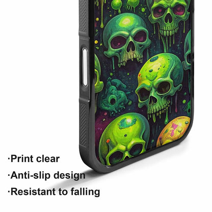 iPhone 17 Case — More Overlapping Ontop Of Gothic Skulls, Custom Made Phone Cover