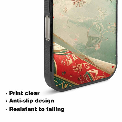 iPhone 16 Pro Case — Christmas Wrapping Paper Pattern Art Wallpaper, Customized Protective Case