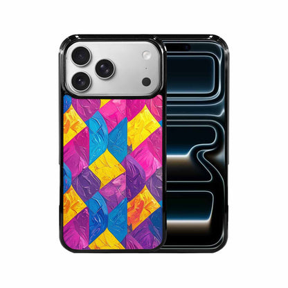 iPhone 17 Pro Max Case — Pansexual Flag Color Theme Original Art, Unique Phone Case Design