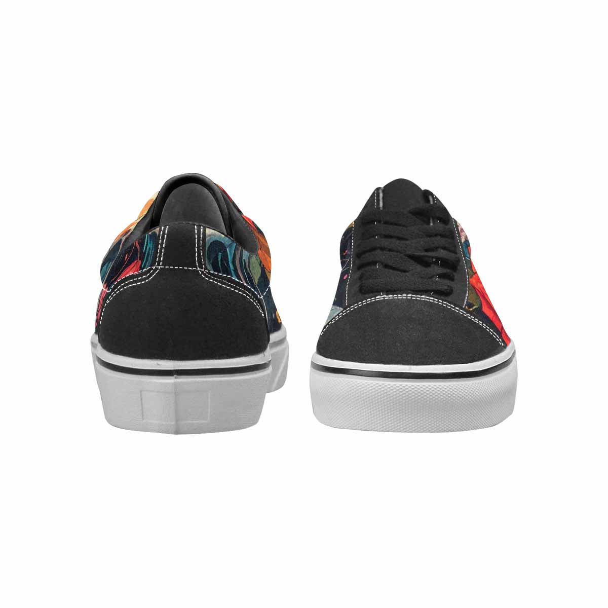 WOMEN'S Skulls Roses Melting Skulls Lace-Up Canvas Cottagecore Sneakers