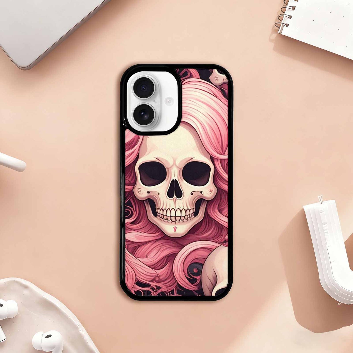 iPhone 17 Case — Skull Dark Art Gothic Print Gothic, Custom Print Case Cover