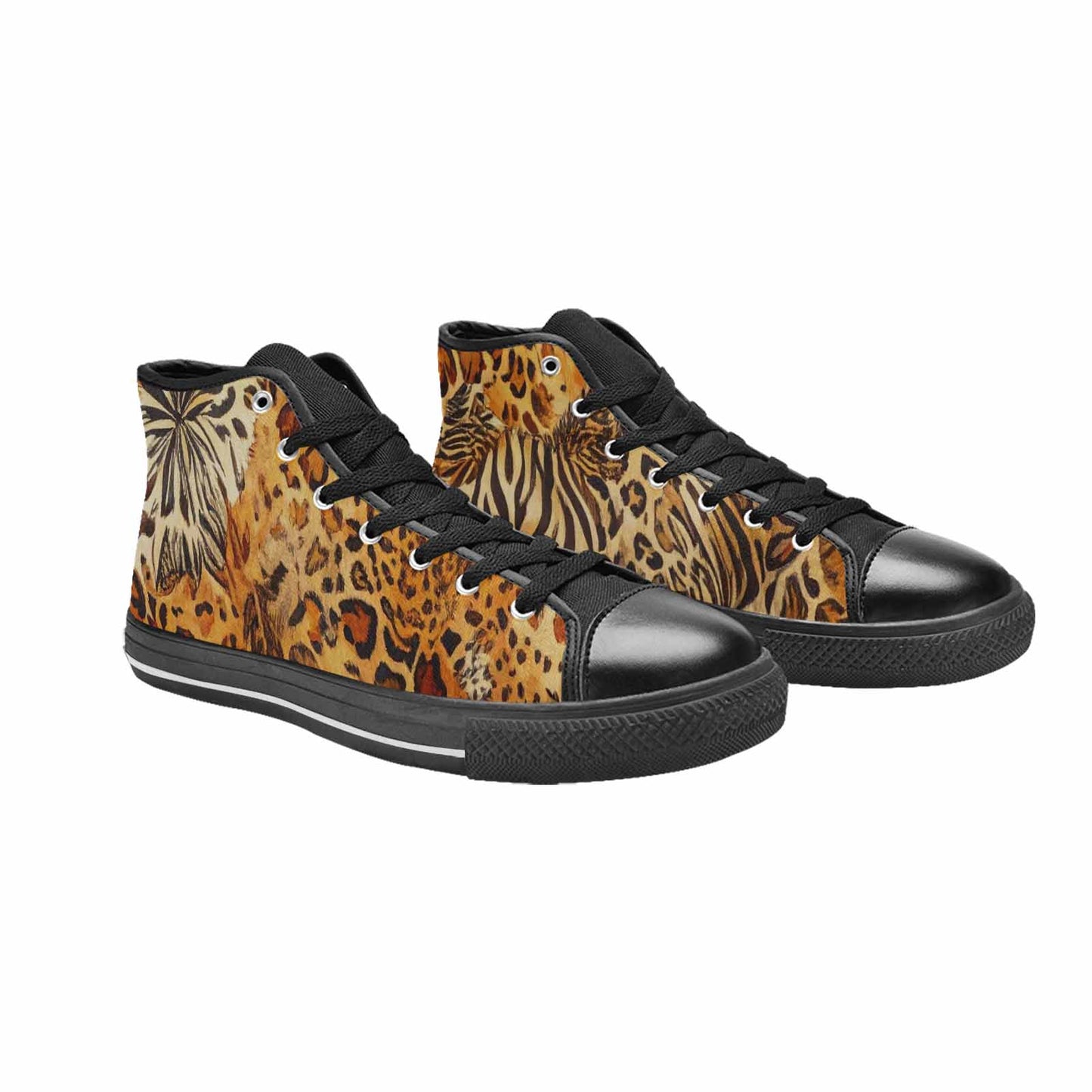 MEN'S Animal Print High Top Canvas Surreal Sneakers