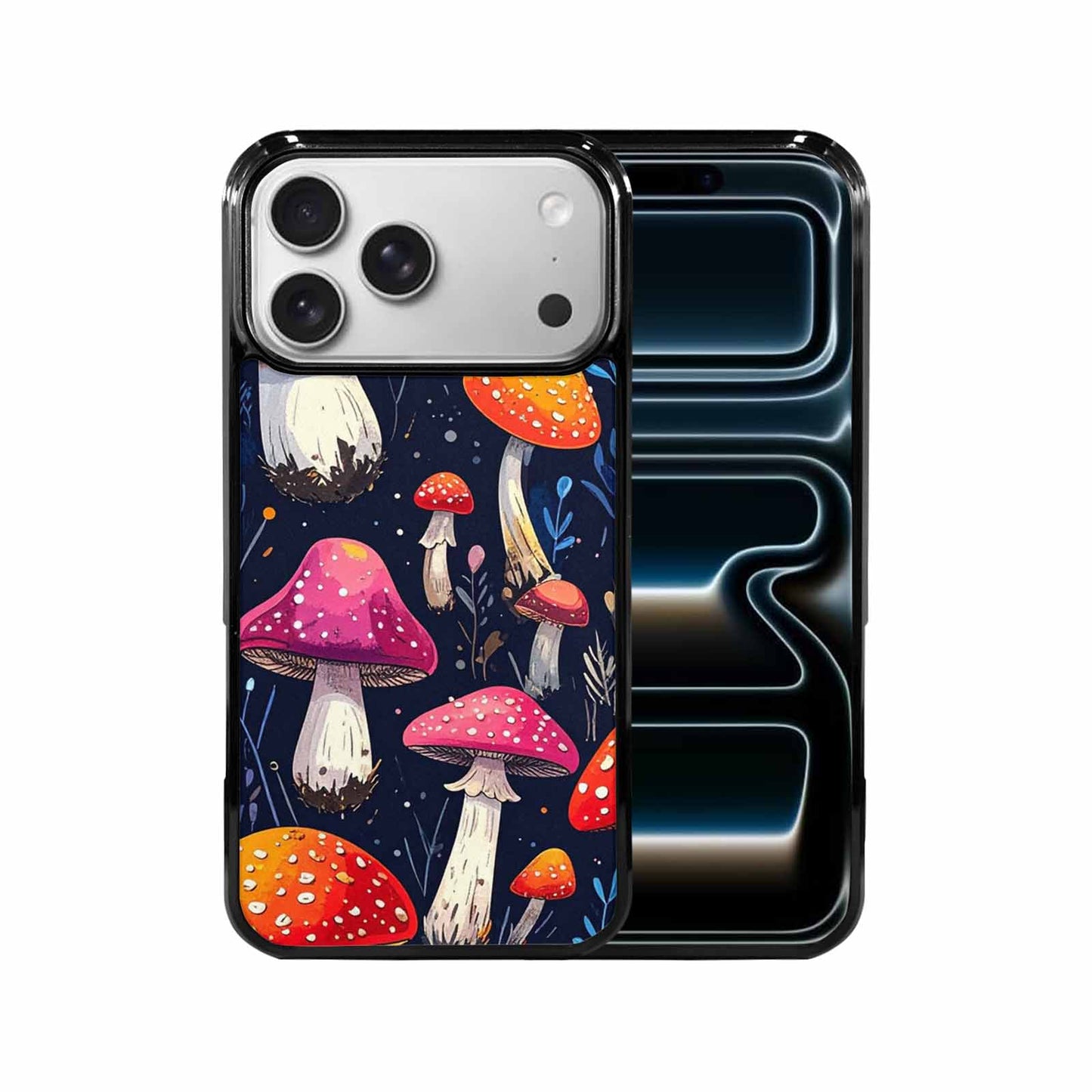 iPhone 17 Pro Max Case — Vivid Winter Mushroom Cartoon Cute, Custom Art Phone Cover