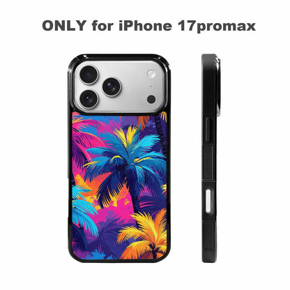 iPhone 17 Pro Max Case — Chrome Bling Palm Original Art, Customized Protective Case