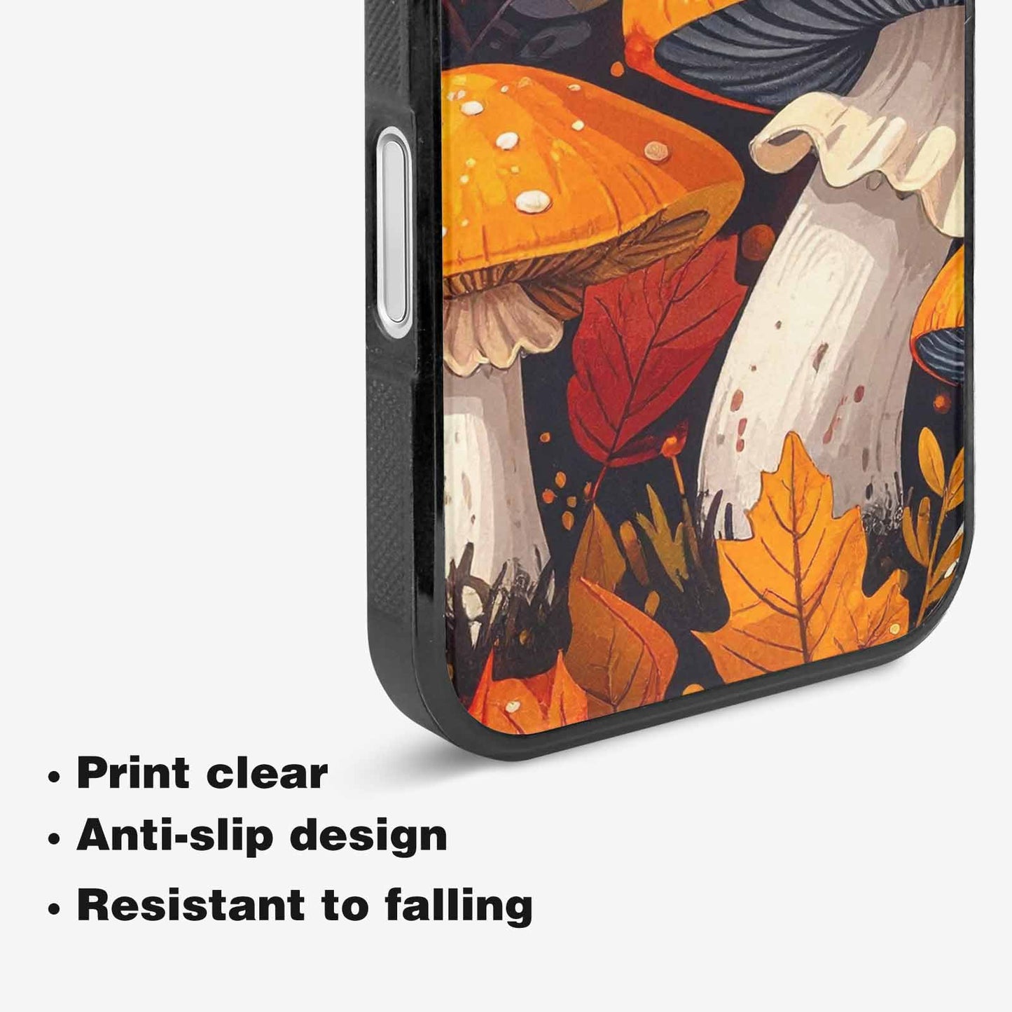 iPhone 16 Case — Bold Autumn Mushroom Bold Autumn Mushroom, Custom Art Phone Cover