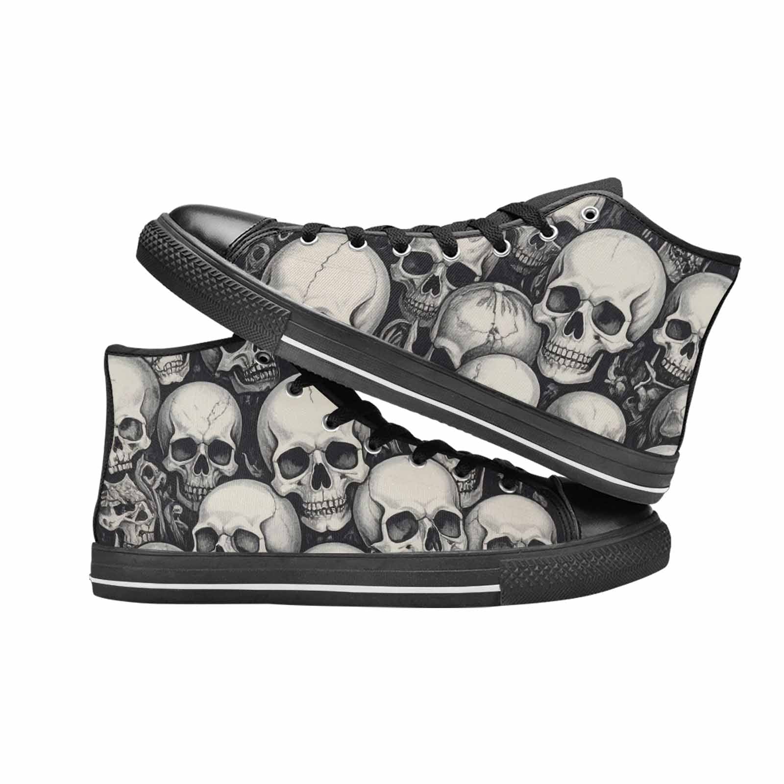 MEN'S Skulls - Classic High Top Canvas Dark Academia Sneakers