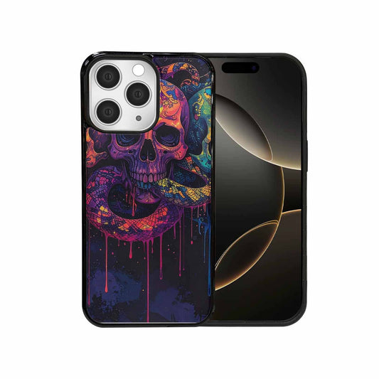 iPhone 15 Pro Max Case — Snakes And Skulls And Snakes Skulls, Customized Protective Case