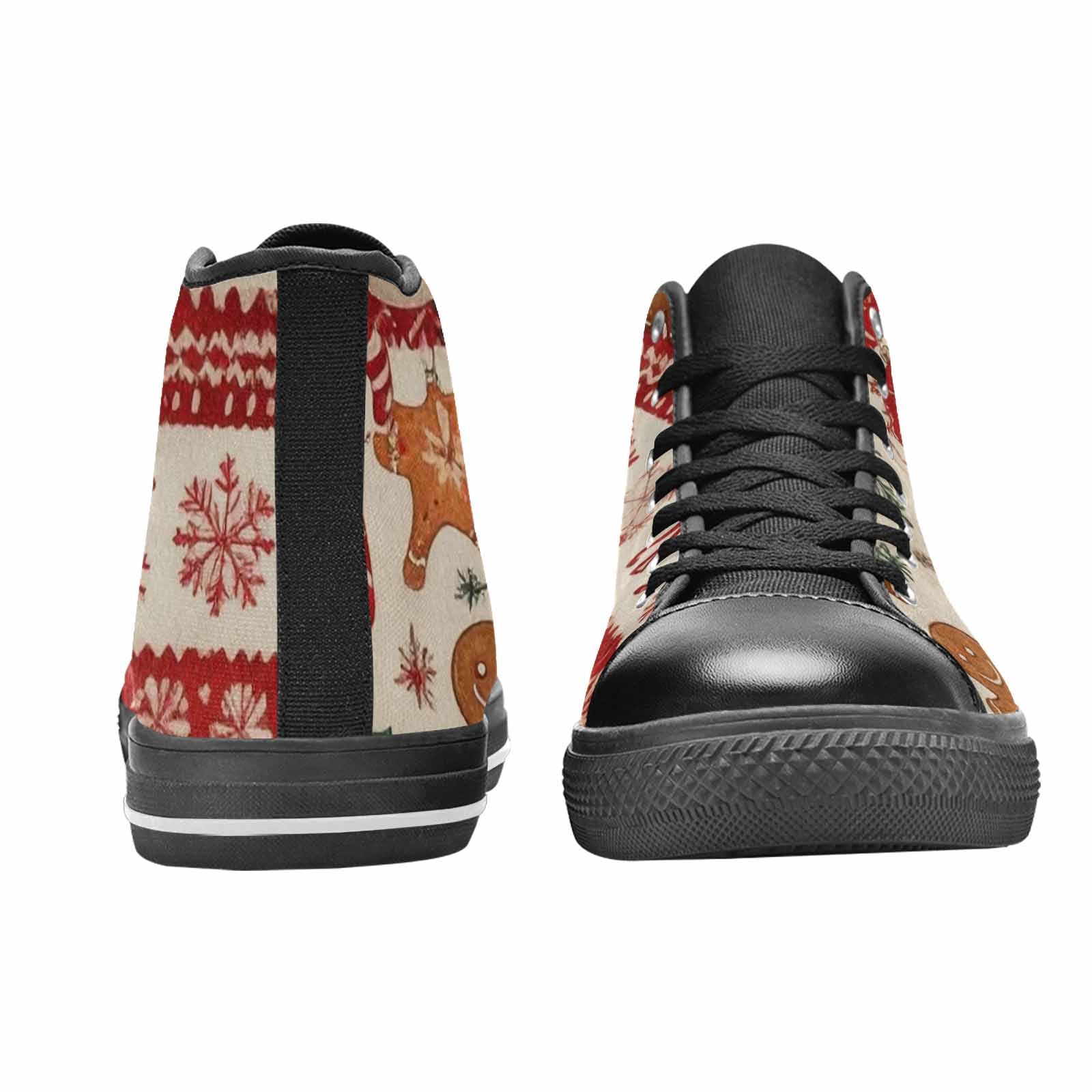 MEN'S Christmas Holly Snowflake High Top Canvas Aesthetic Shoes