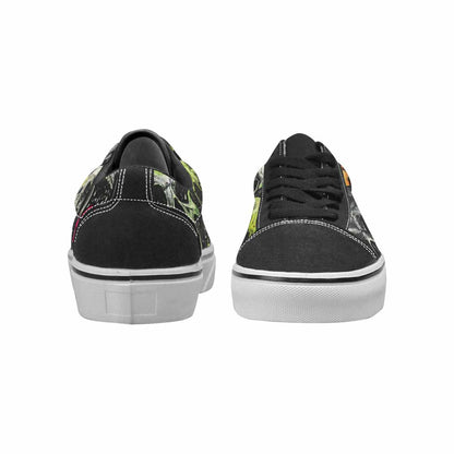 WOMEN'S Rainbow From Skull S Lace-Up Canvas Dreamcore Shoes