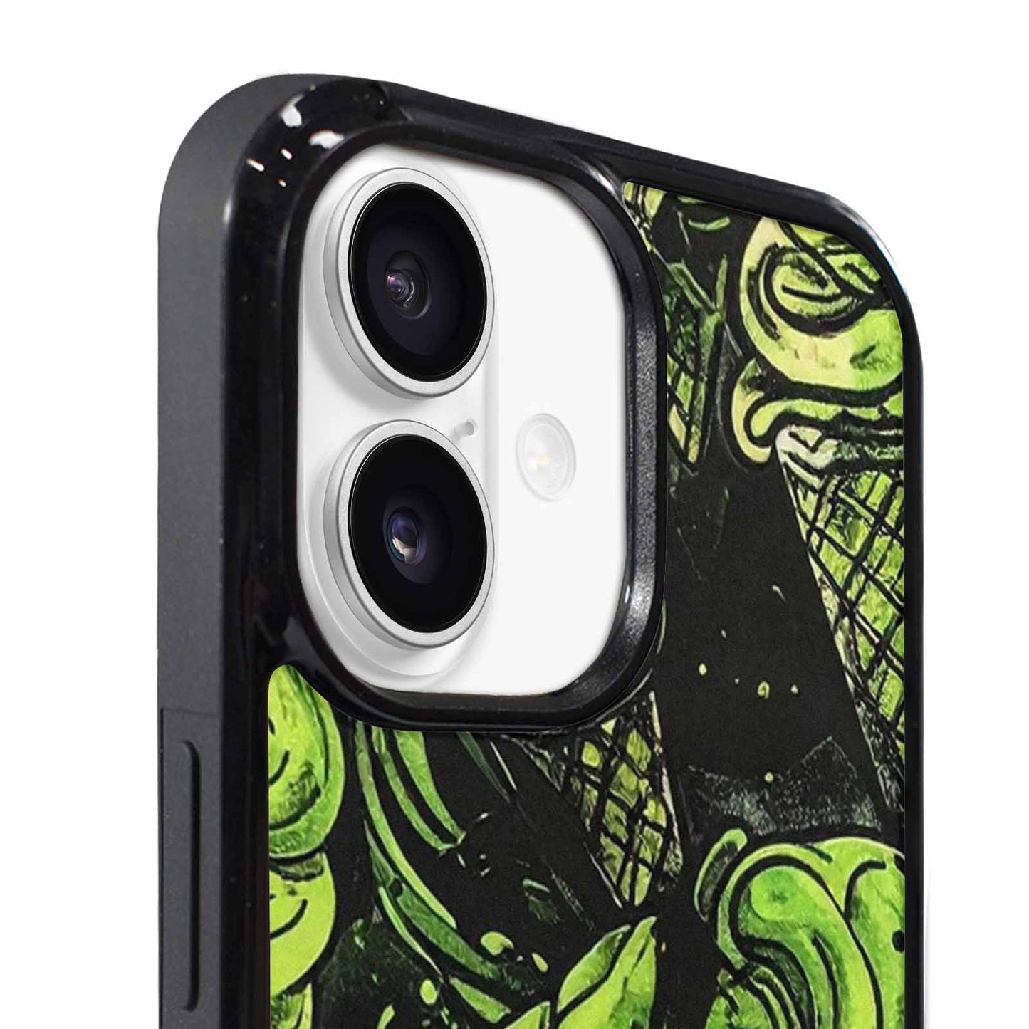 iPhone 17 Case — Ice Cream Motif Black Original Art, Original Design Phone Case