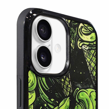 iPhone 17 Case — Ice Cream Motif Black Original Art, Original Design Phone Case
