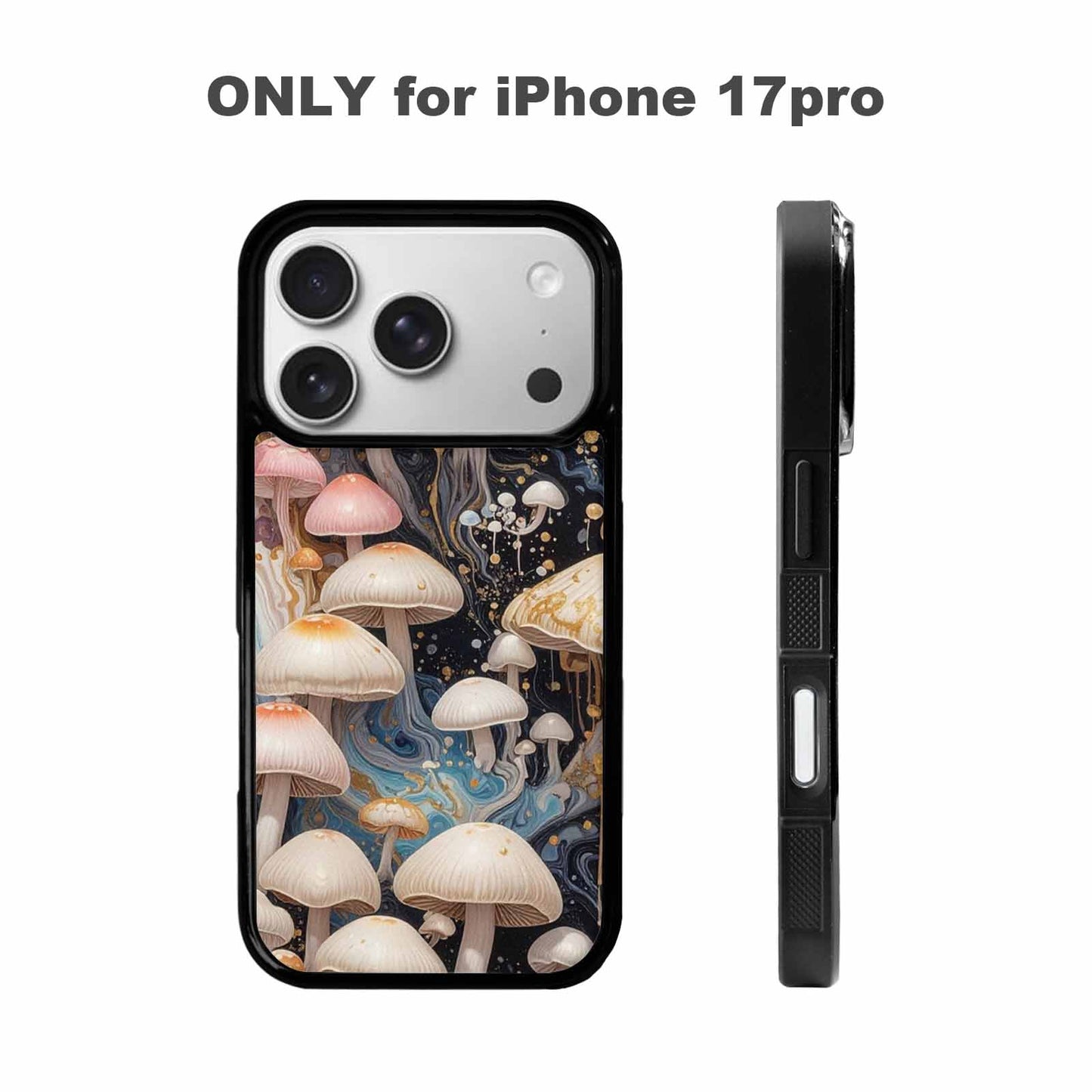 iPhone 17 Pro Case — Mushrooms Pattern Hundreds Of Qdc Original, Unique Phone Case Design