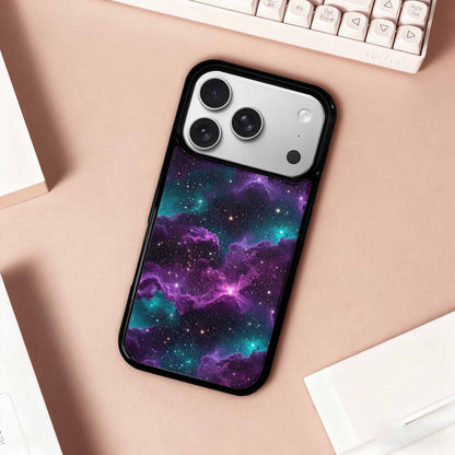 iPhone 17 Pro Case — Seamless Tileable Pattern Of Swirling Galaxy, Custom Art Phone Cover