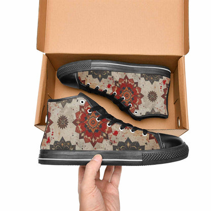 MEN'S Mandala High Top Canvas Surreal Shoes