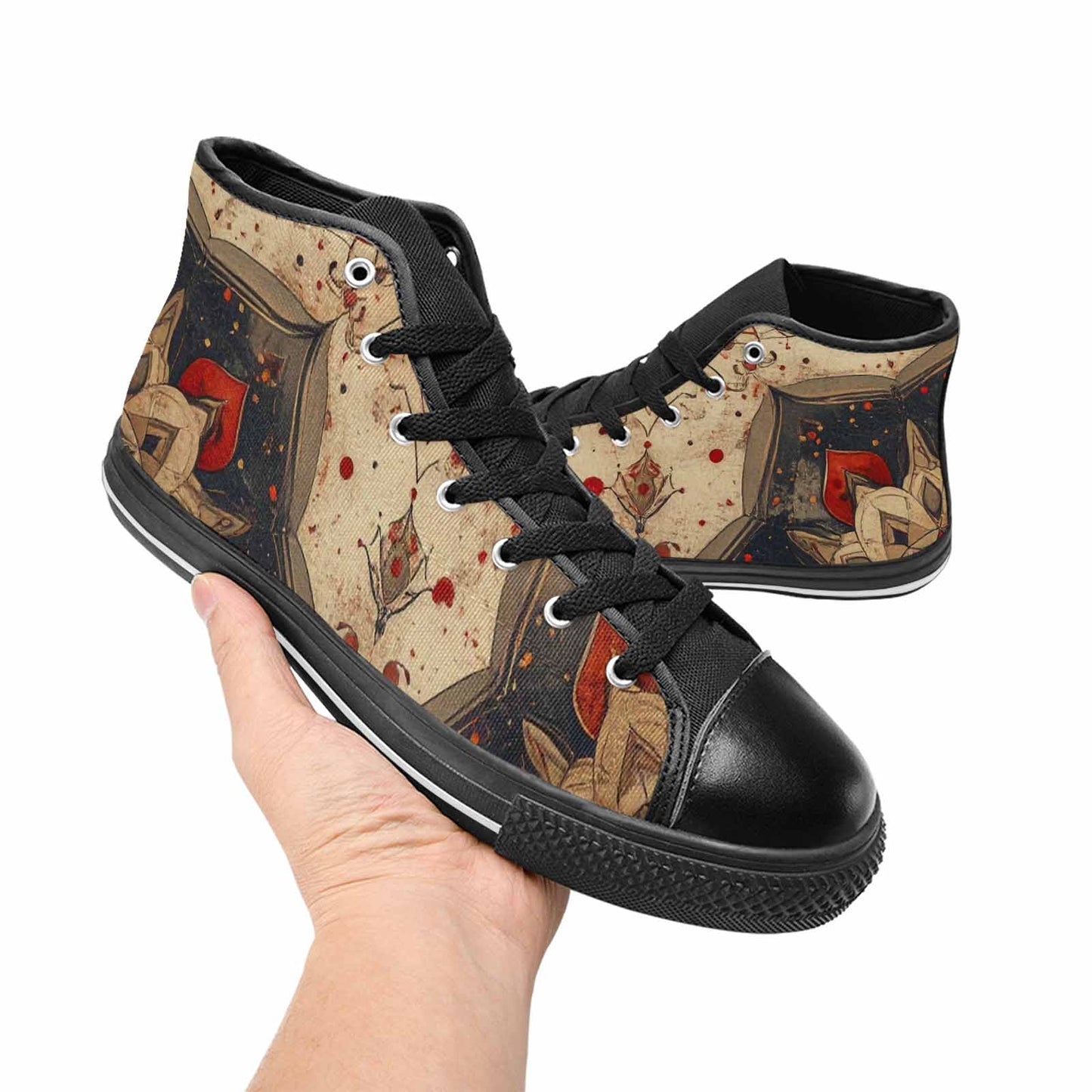 MEN'S Mandala High Top Canvas Vivid Sneakers