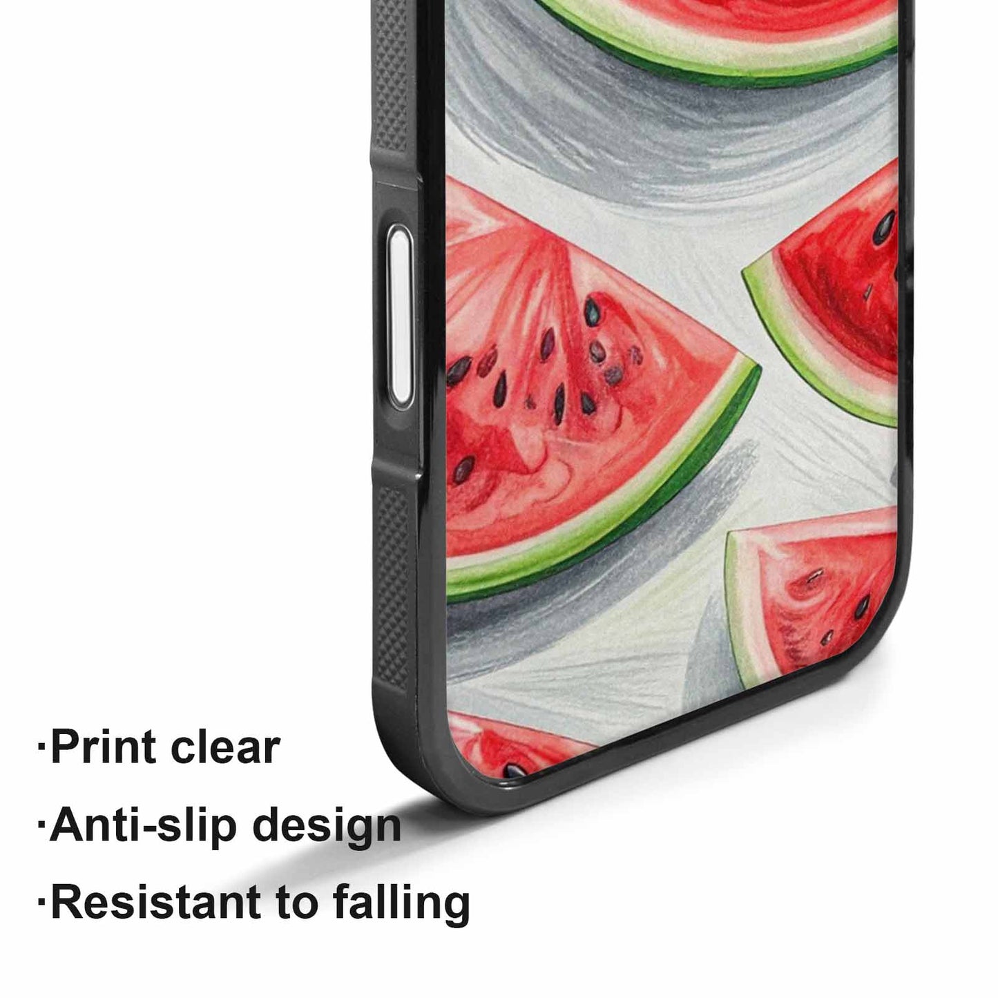 iPhone 17 Case — Glossy Spring Watermelon Original Art, Custom Phone Case