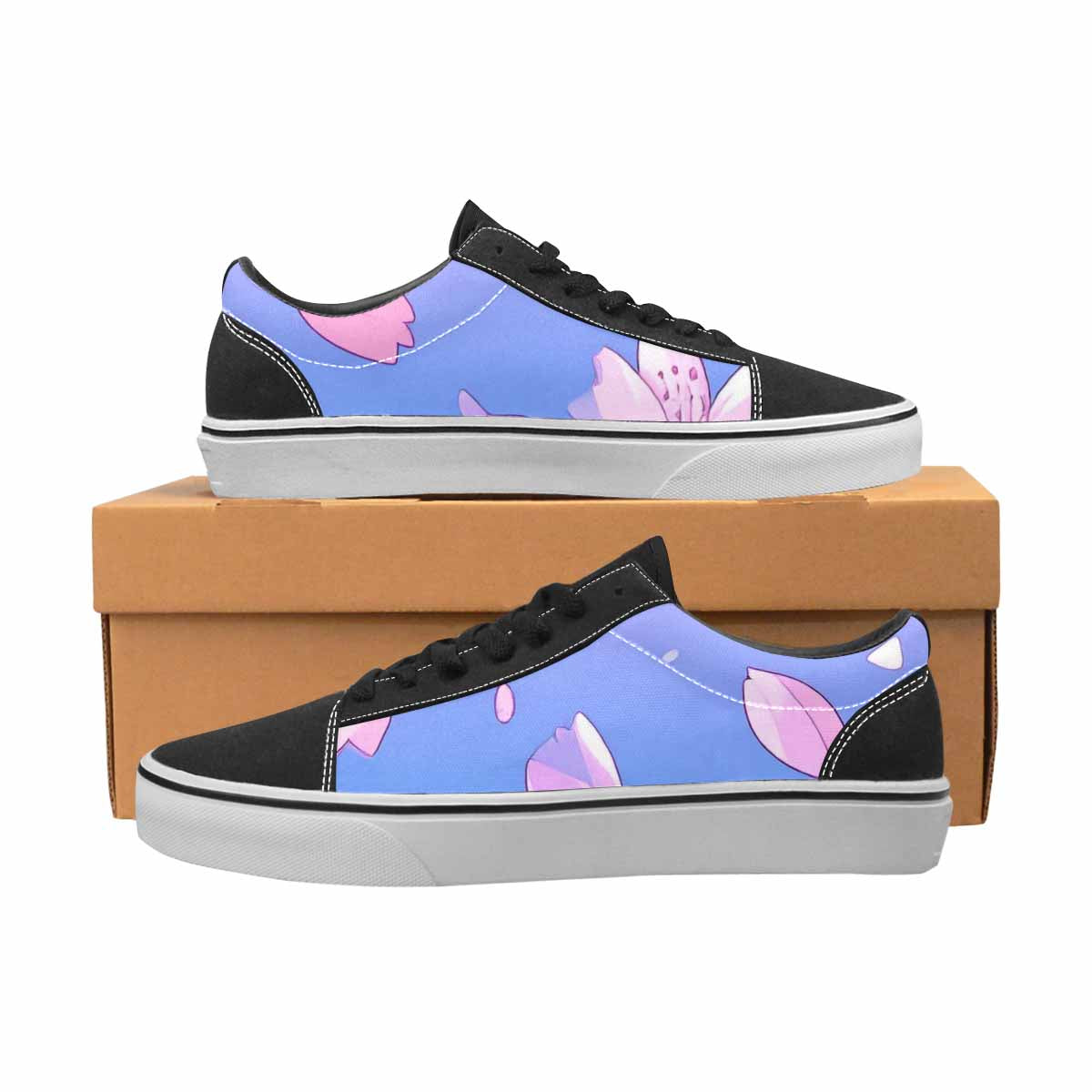 MEN'S Anime Cherry Blossom Canvas Lace-Up Surreal Shoes