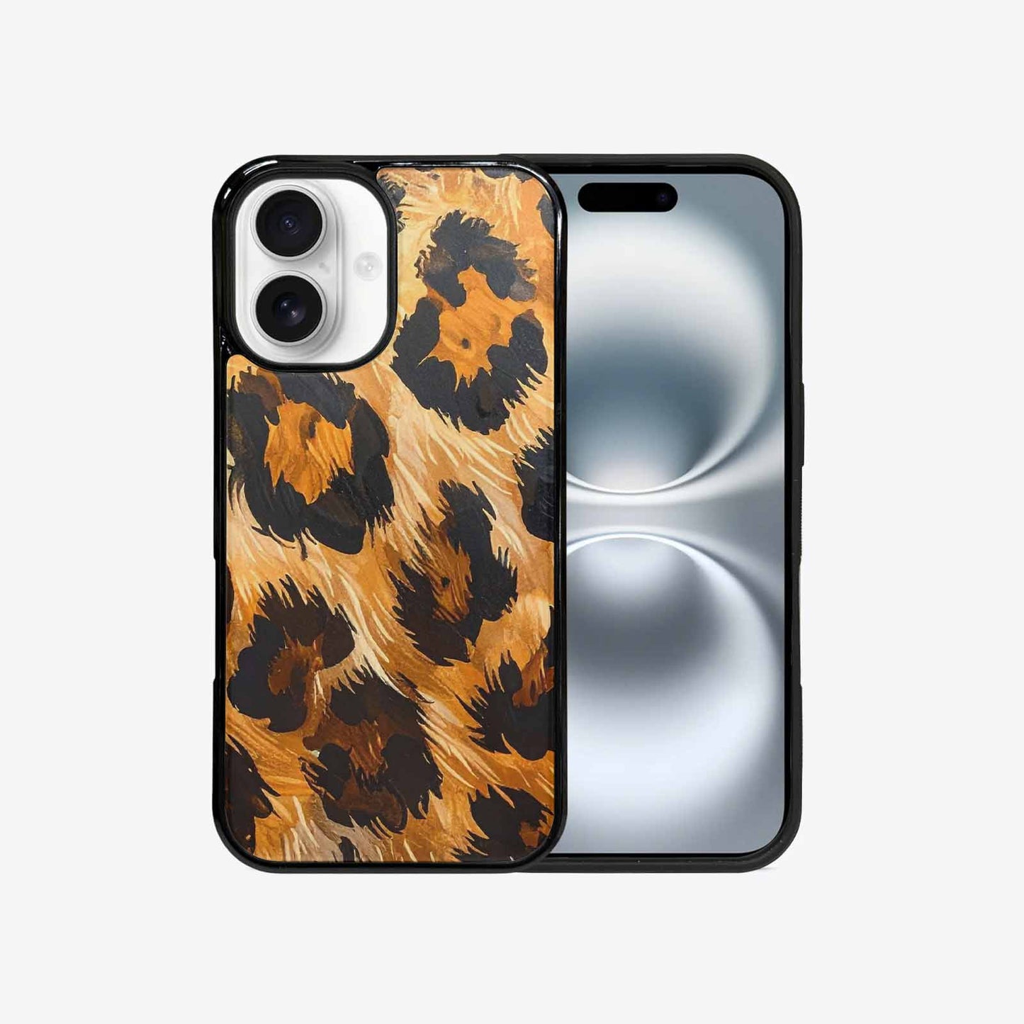 iPhone 16 Case — Leopard Soft Airbrush Gradient, Custom Art Phone Cover