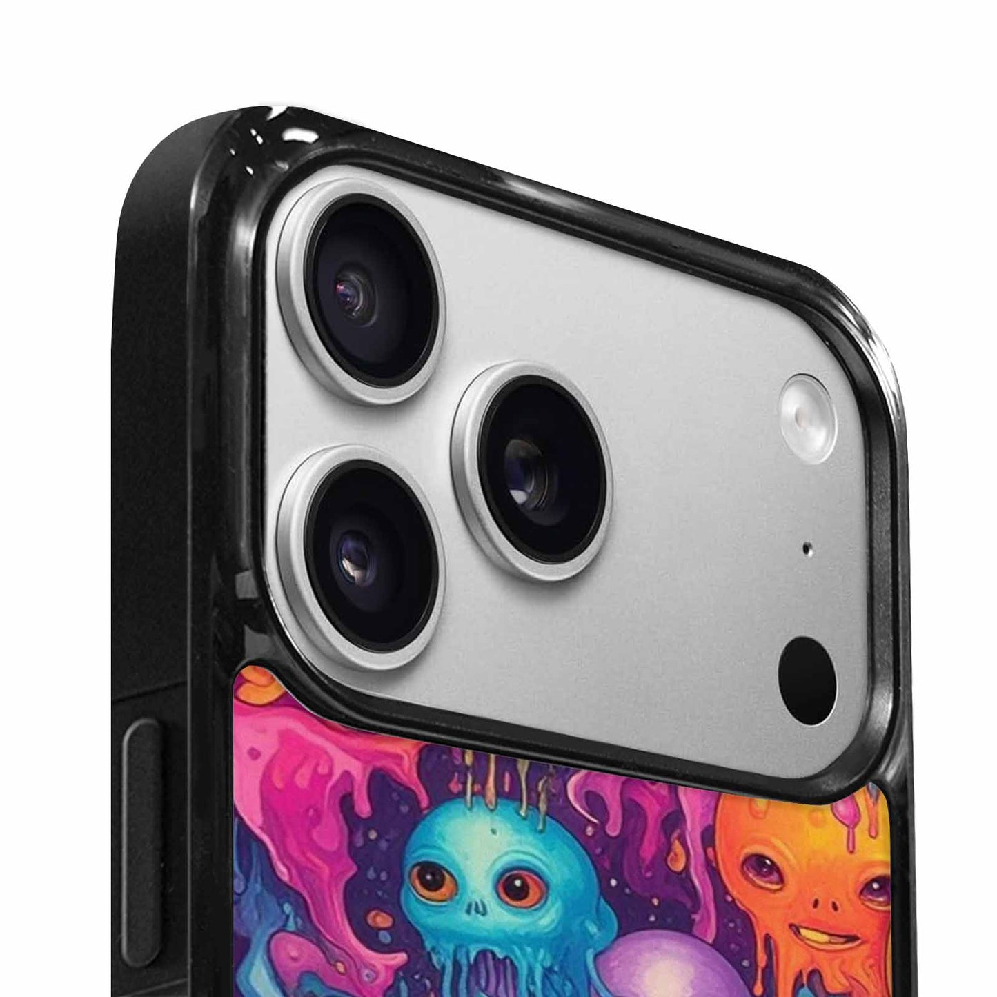 iPhone 17 Pro Case — Aliens Tie Dyemelting Aliens P Tie, Custom Printed Phone Case