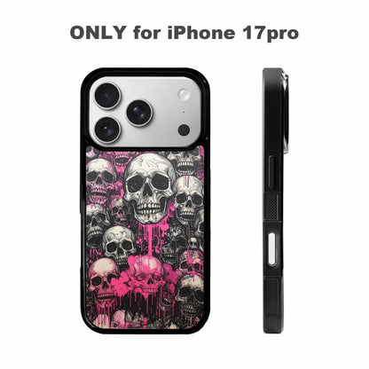 iPhone 17 Pro Case — Black Pink Ink Rainbow From Gothic, Customized Protective Case