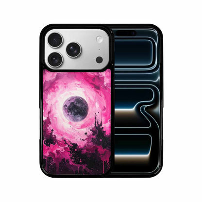 iPhone 17 Pro Case — Galaxy Nebula Black Pink Ink Galaxy, Custom Print Case Cover
