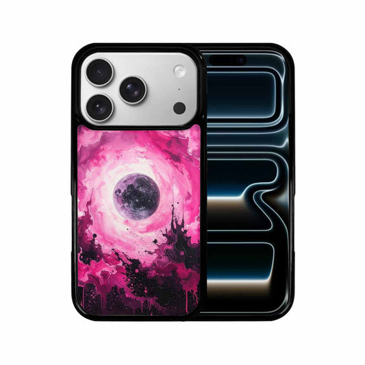 iPhone 17 Pro Case — Galaxy Nebula Black Pink Ink Galaxy, Custom Print Case Cover