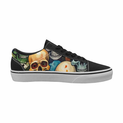 WOMEN'S Skulls Lace-Up Canvas Cottagecore Sneakers