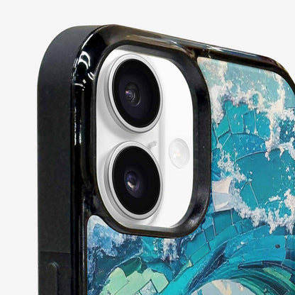 iPhone 16 Plus Case — Wave Crest Splash Wave Crest Splash, Custom Printed Phone Case