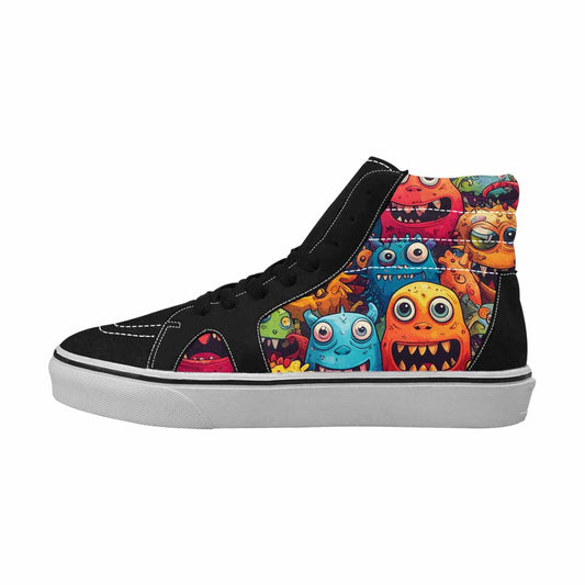 WOMEN'S Cartoon Monster Character High Top Canvas Dark Academia Sneakers