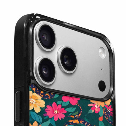 iPhone 17 Pro Max Case — Floral Snake Print Floral, Custom Art Phone Cover