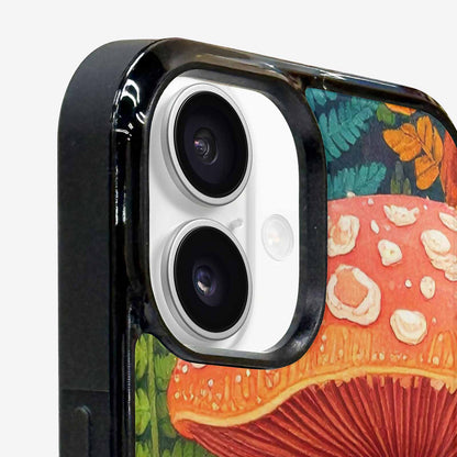 iPhone 16 Plus Case — Mushrooms Botanicalmushrooms P, Custom Designed Case Cover
