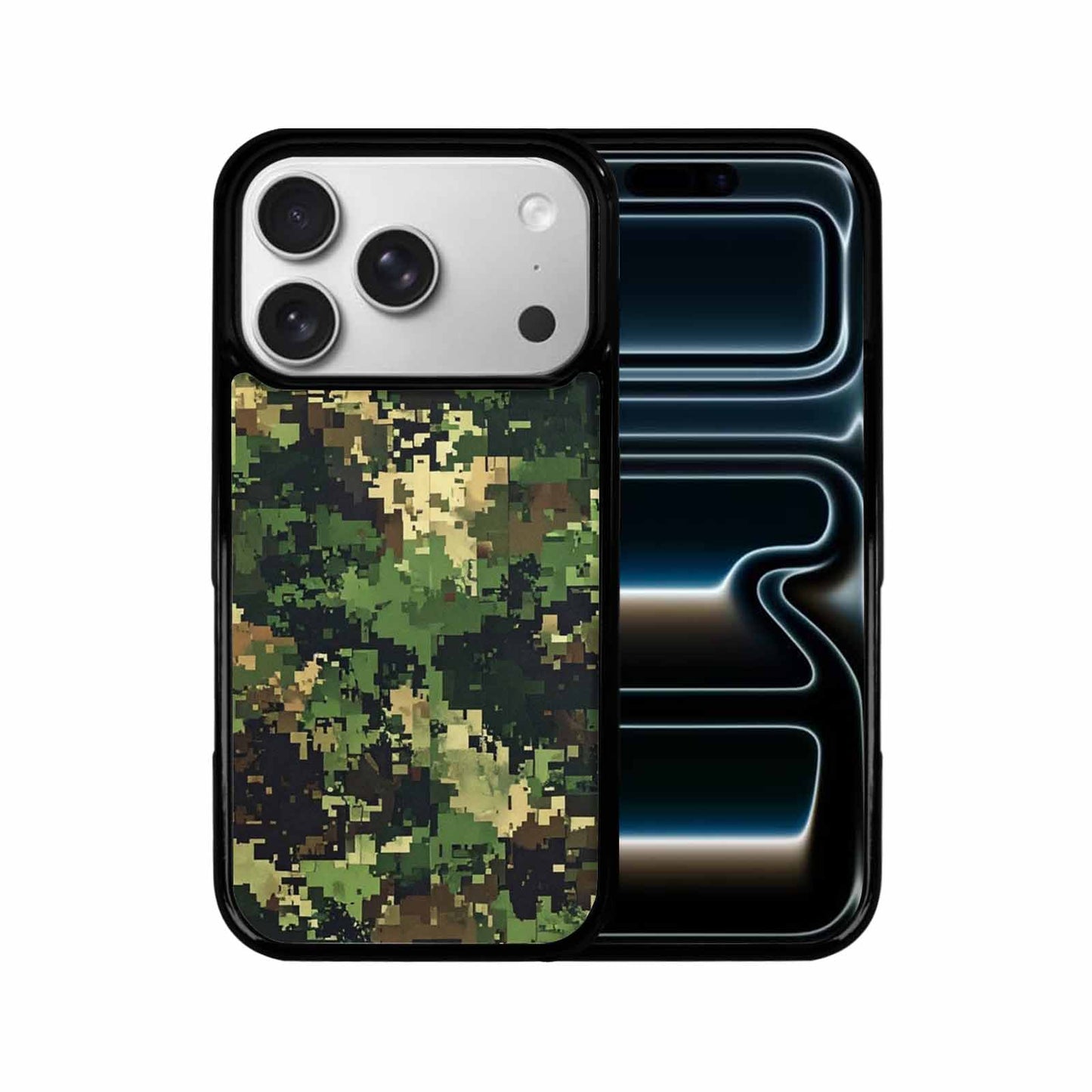 iPhone 17 Pro Case — Small Military Camouflage Blotch Pattern Camo, Custom Made Phone Cover