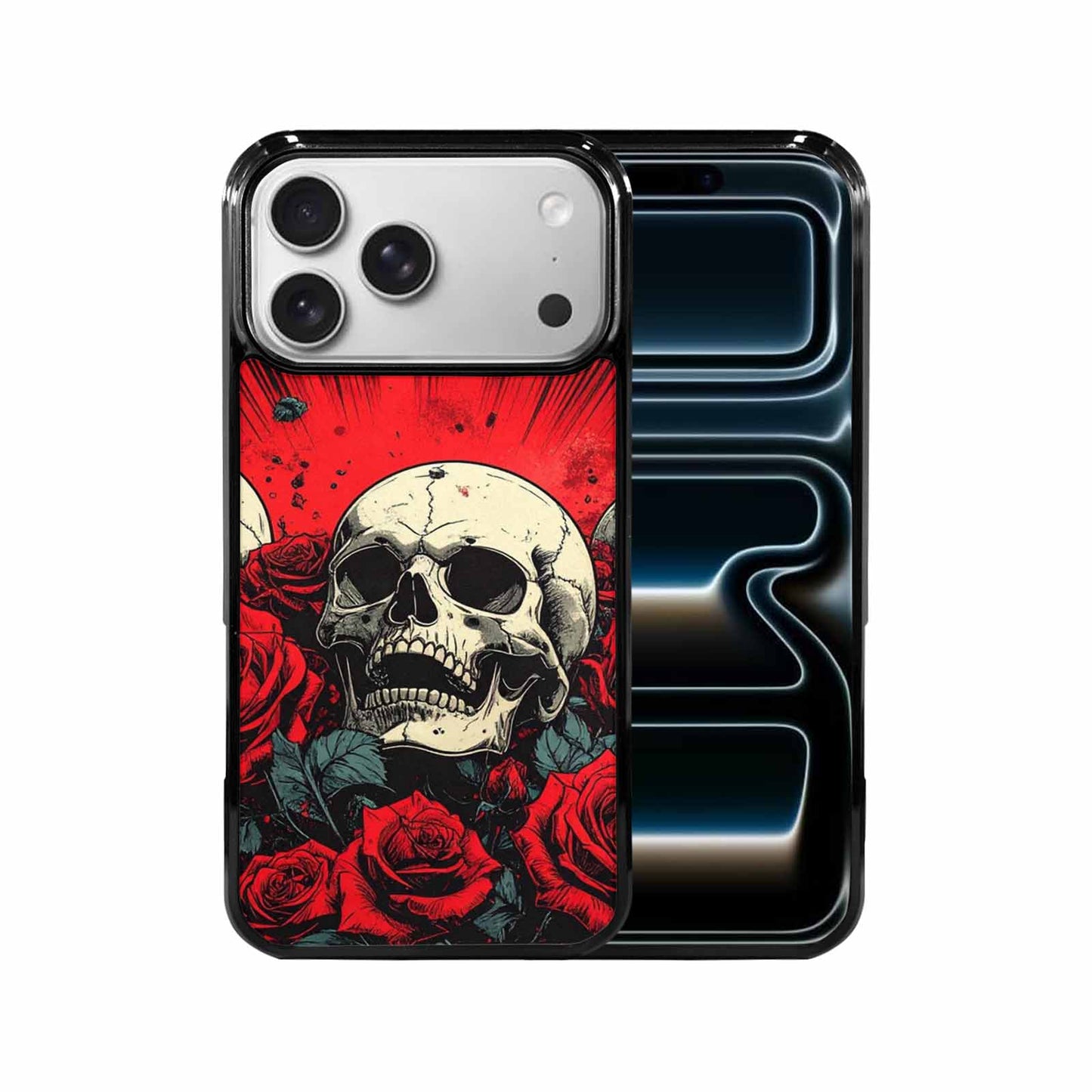 iPhone 17 Pro Max Case — Skull Dark Art Gothic Print Gothic, Custom Printed Phone Case