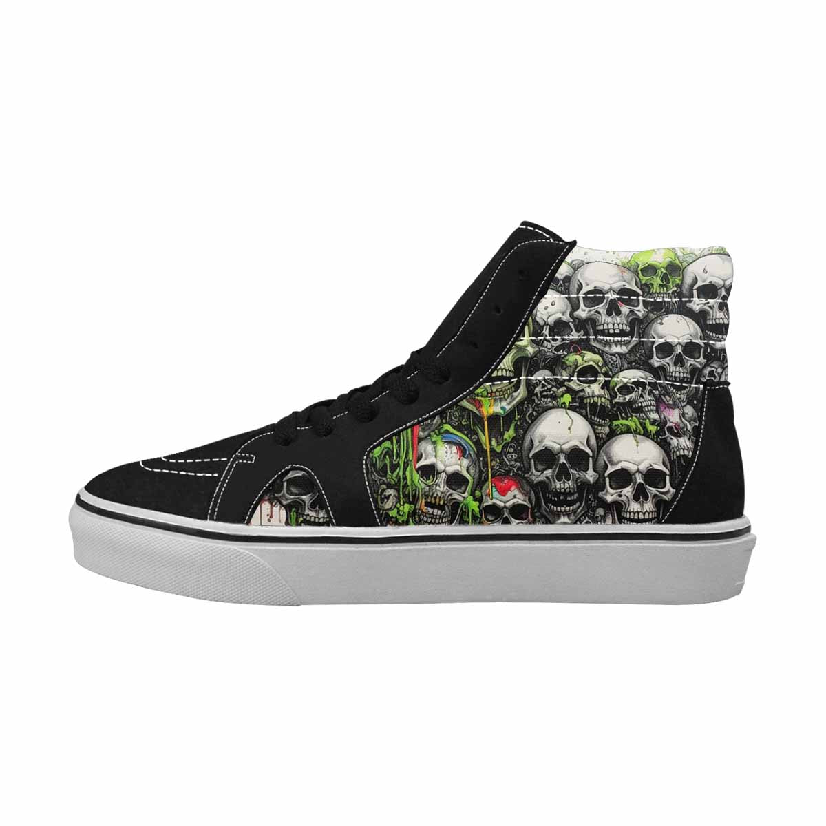 MEN'S Rainbow From Skull S High Top Canvas Cottagecore Custom Sneakers