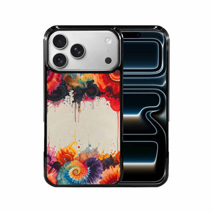 iPhone 17 Pro Max Case — Tie Dye Swirls Black Tie Dye, Custom Print Case Cover