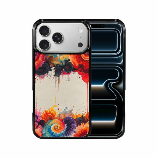 iPhone 17 Pro Max Case — Tie Dye Swirls Black Tie Dye, Custom Print Case Cover