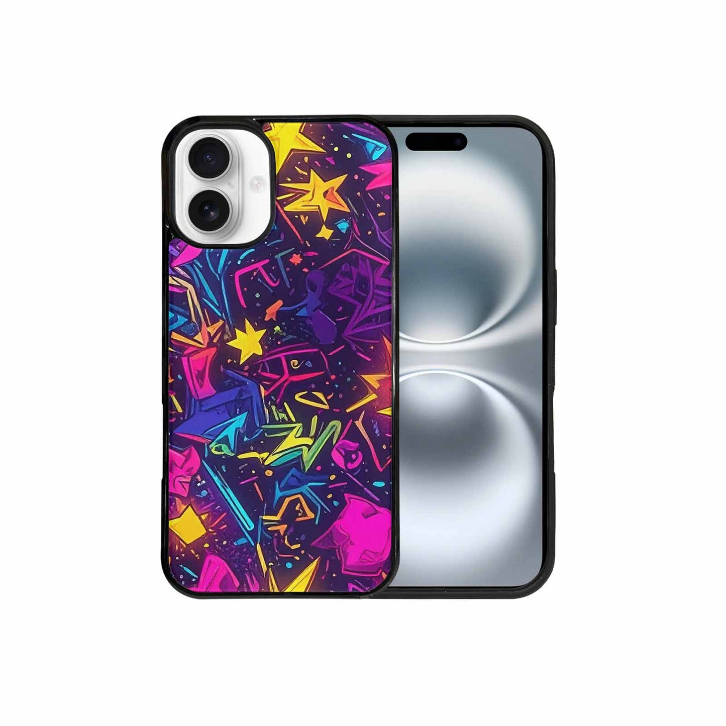 iPhone 16 Plus Case — 80s Retro Motif 80s Retro Motifs, Unique Phone Case Design