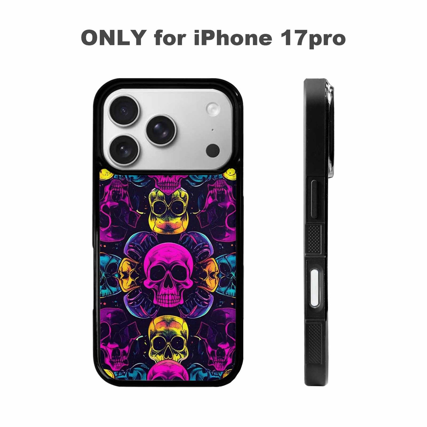 iPhone 17 Pro Case — Skull Dark Art Gothic Print Gothic, Custom Designed Case Cover
