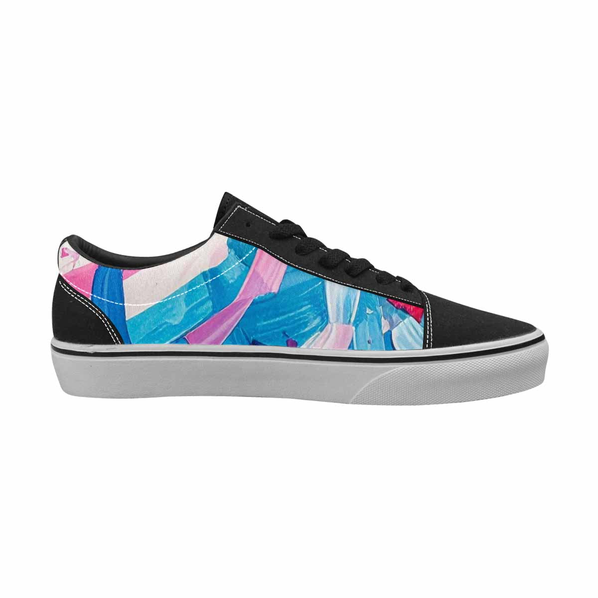 WOMEN'S Transgender Pride Flag Lace-Up Canvas Aesthetic Custom Shoes