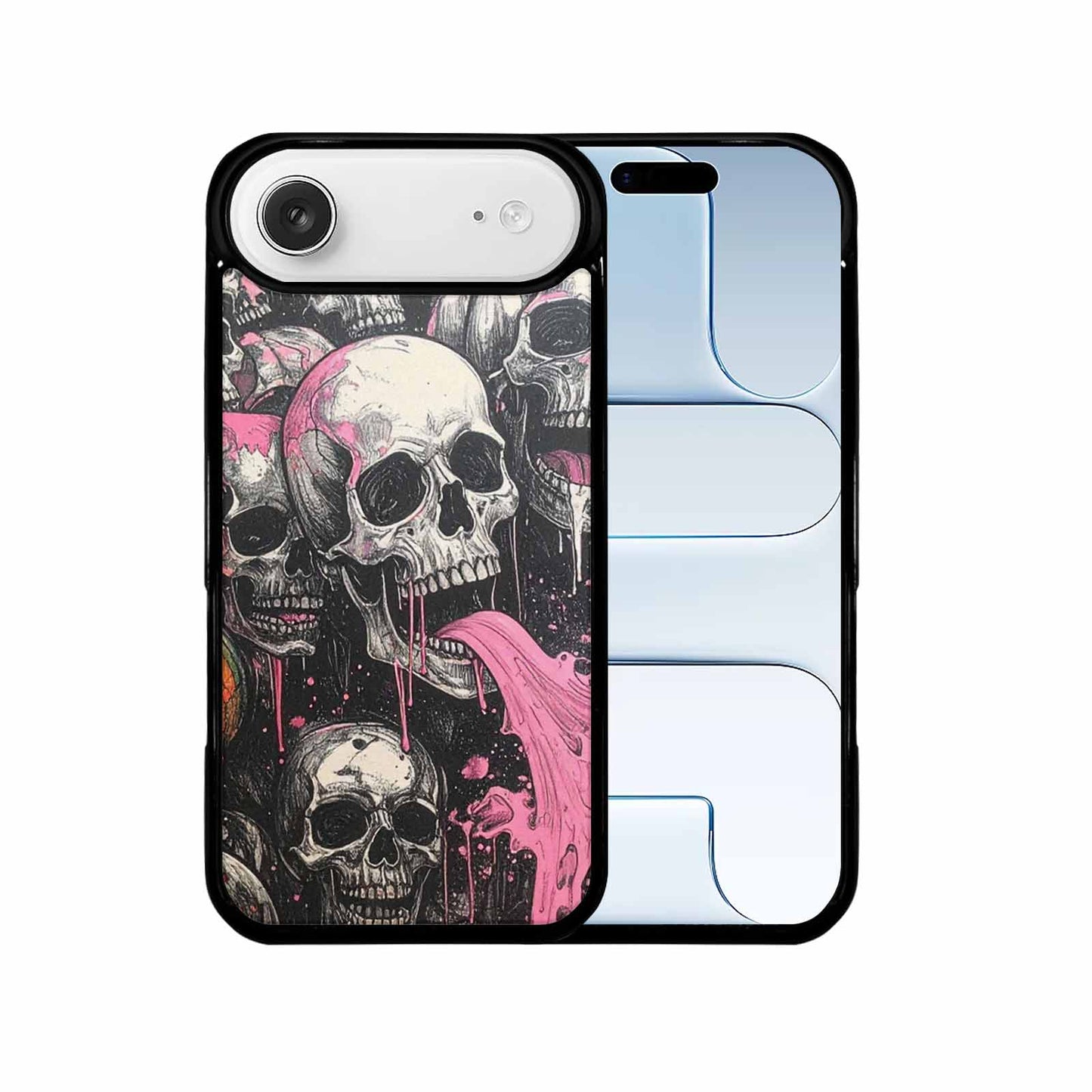 iPhone 17 Air Case — Rainbow From Skulls Mouth Black Gothic, Custom Printed Phone Case