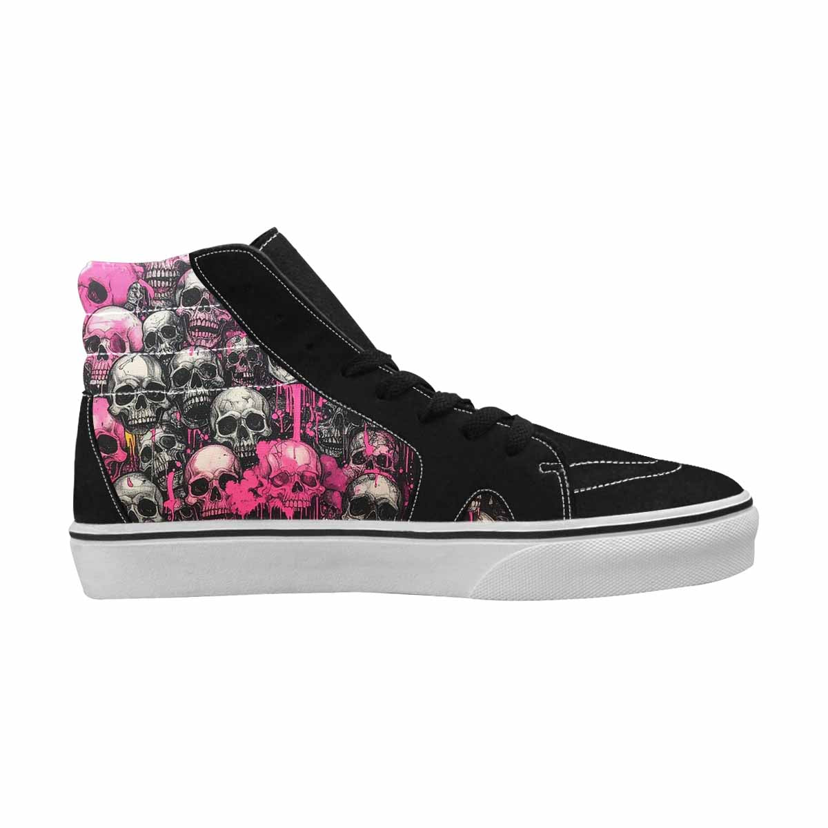 MEN'S Rainbow From Skull S High Top Canvas Vivid Sneakers