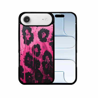 iPhone 17 Air Case — Black Pink Ink Animal Print Animal, Custom Designed Case Cover