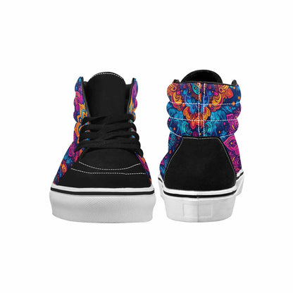 MEN'S Tie Dye Mandala High Top Canvas Cottagecore Sneakers