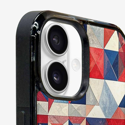 iPhone 16 Plus Case — Small American Flag Stars And Stripes, Custom Printed Phone Case