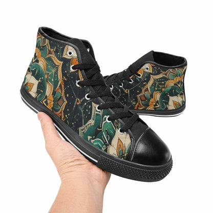 WOMEN'S Mandala High Top Canvas Dreamcore Sneakers
