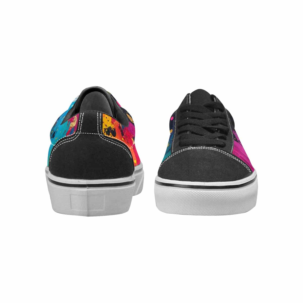 MEN'S Paint Splatter Canvas Lace-Up Aesthetic Custom Sneakers