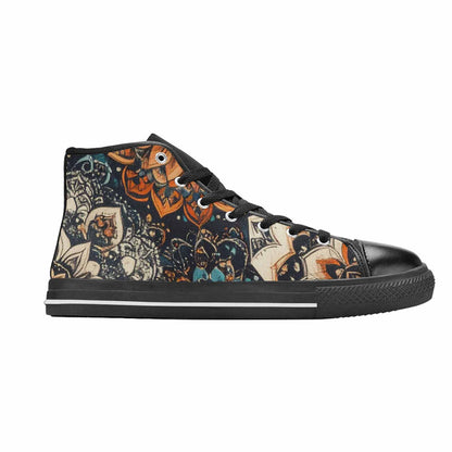 WOMEN'S Mandala High Top Canvas Vivid Custom Shoes